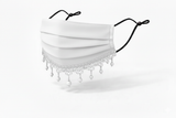 Classic Pearl Lace Face Mask - Jersey Face Mask