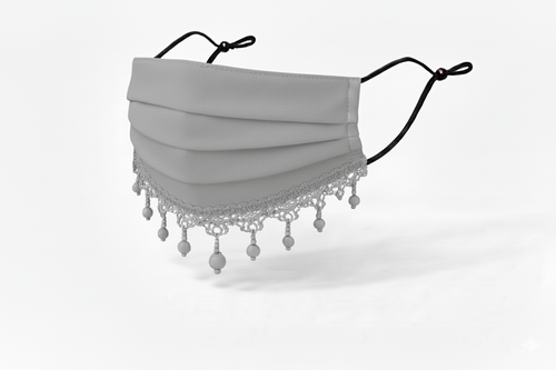 Classic Pearl Lace Face Mask - Jersey Face Mask