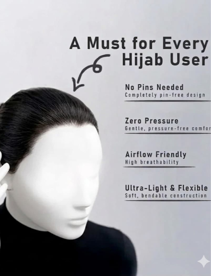 ⭐ Original Hijab & Dupatta Crown® (Velvet Coated) ⭐